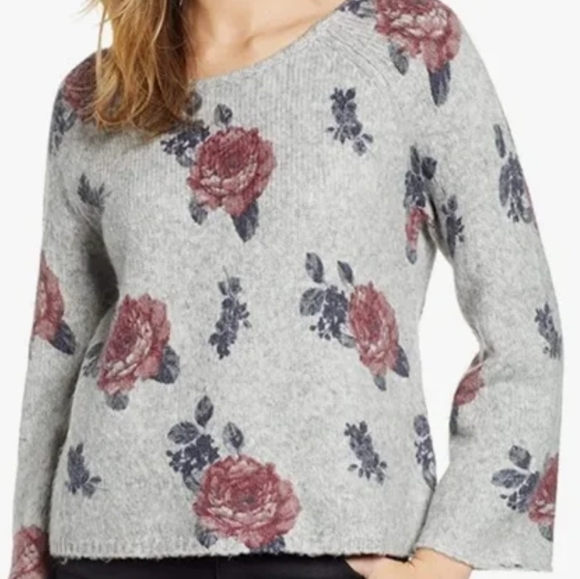 Lucky 🍀 Brand Size M Floral Sweater - Picture 11 of 13
